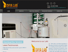 Tablet Screenshot of diyalab.com